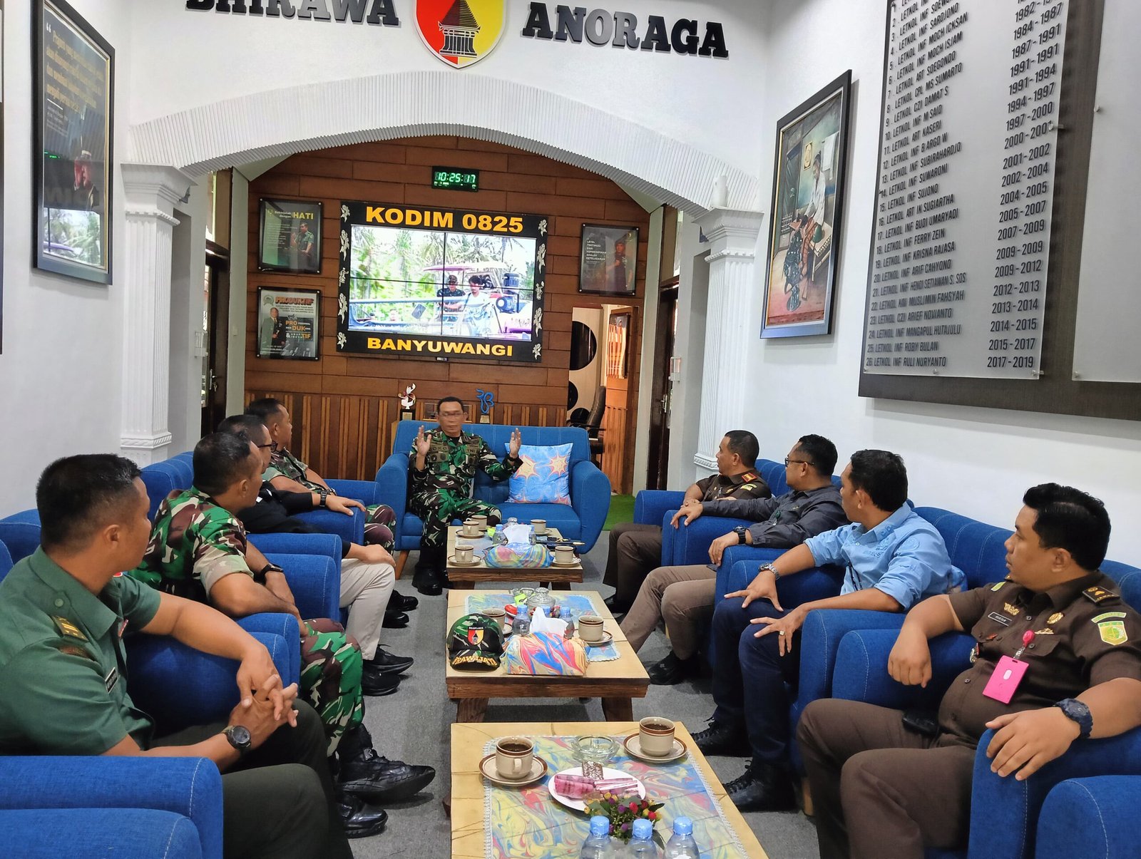Sinergitas Forkopimda, Kunjungan Kepala Kejaksaan Negeri Banyuwangi Beserta Jajaran Ke Makodim 0825/Banyuwangi