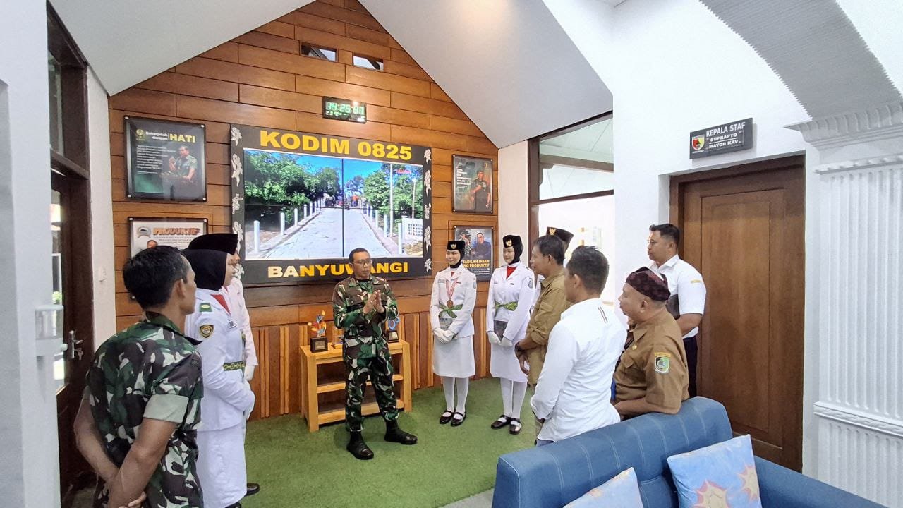 Dandim 0825/Banyuwangi Menerima Audiensi Duta Pancasila Purna Paskibraka Indonesia (DPPI) Tahun 2025