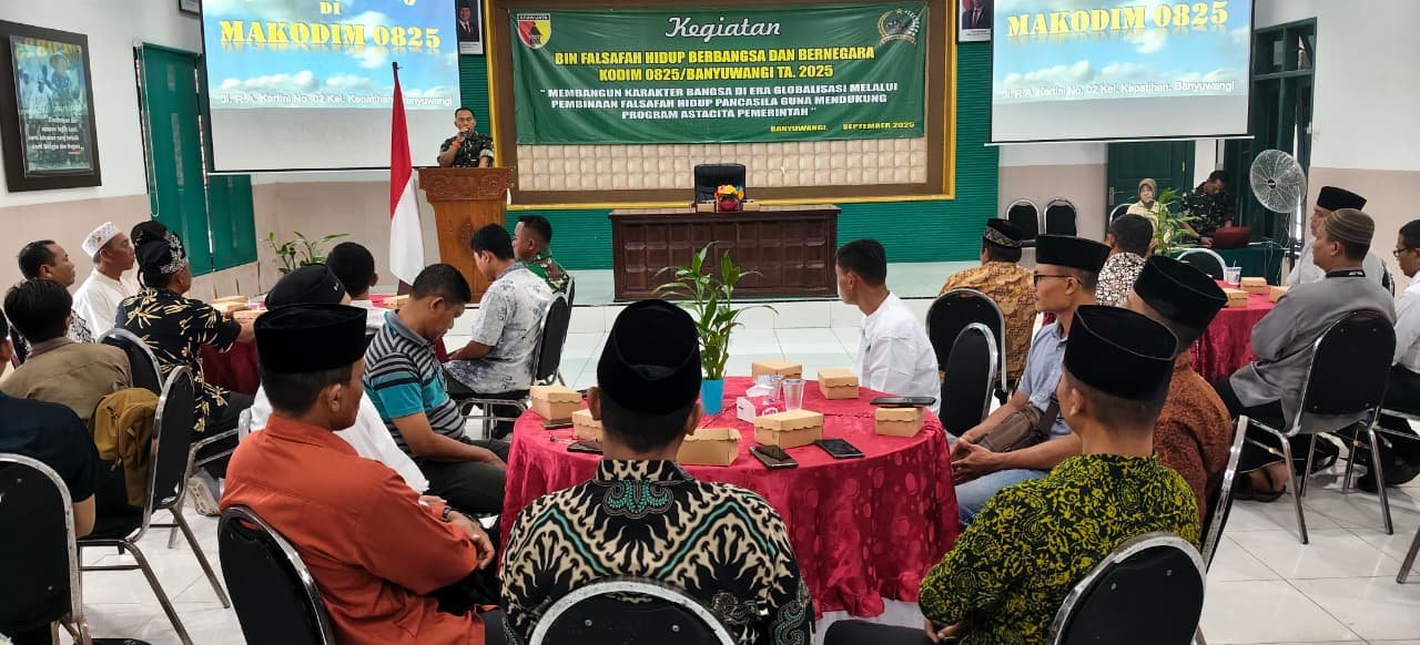 Kapten Czi Sahar Susanto Pimpin Pembinaan Falsafah Hidup Pancasila di Kodim 0825/Banyuwangi