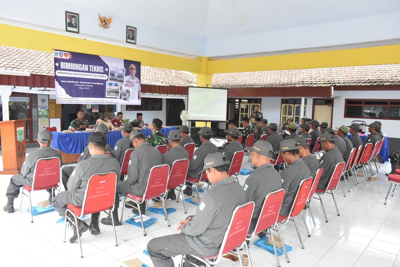 Kegiatan Bimbingan Teknis Peningkatan Kapasitas Satlinmas dalam rangka TMMD ke-126 Kodim 0818/Malang-Batu