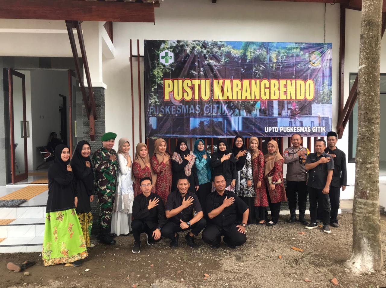 Babinsa Koramil Rogojampi Hadiri Peresmian Pustu di Dusun Bades