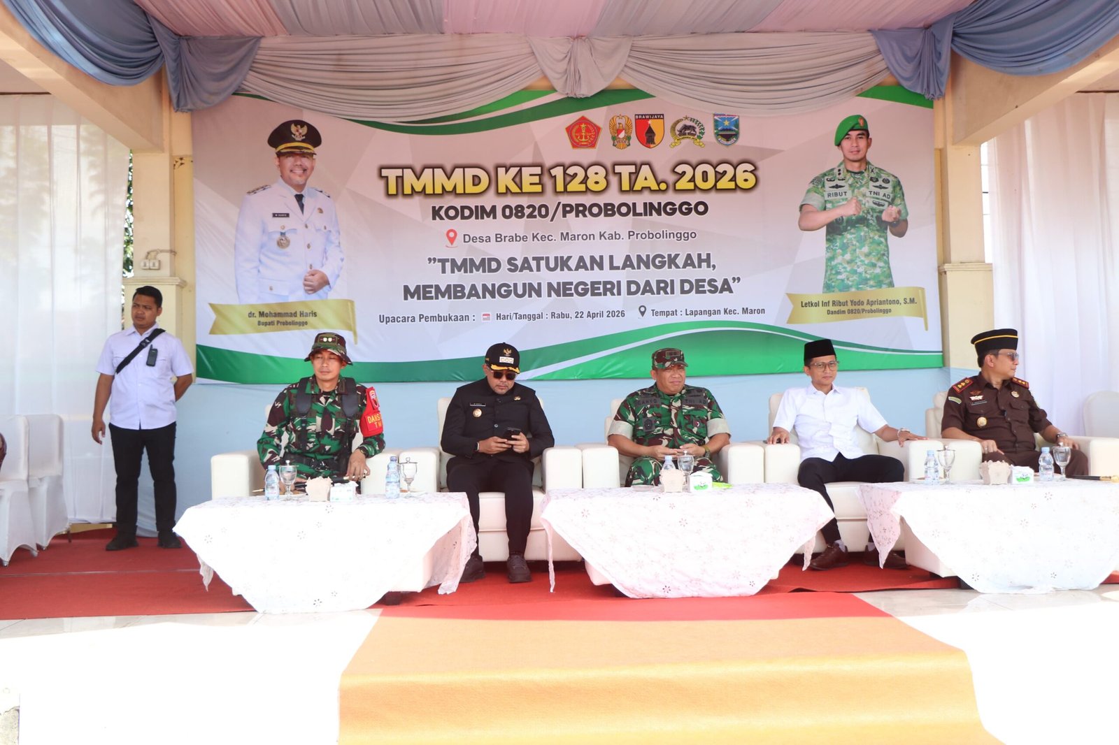 Kodim 0820/Probolinggo Berkomitmen Sukseskan TMMD ke-128 Tahun 2026 di Desa Brabe Probolinggo.